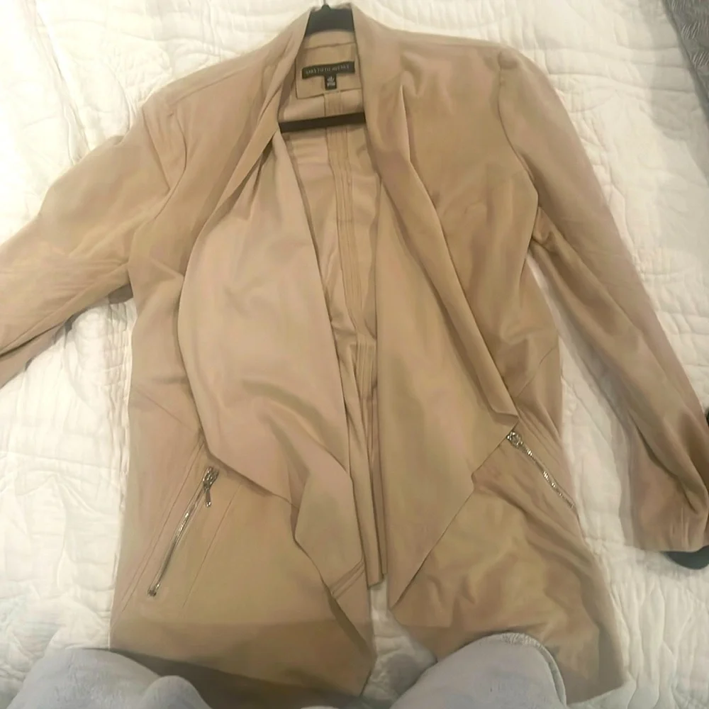 Faux Suede Tan jacket Size L